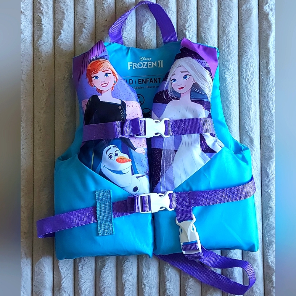 Disney Frozen II Blue and Purple Kids Life Vest